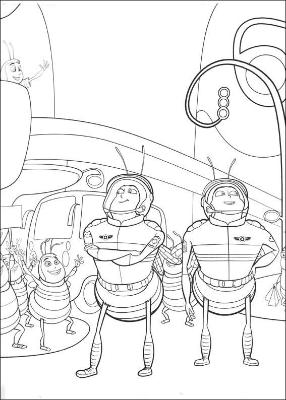  Bee Movie soldiers coloring page – coloring book