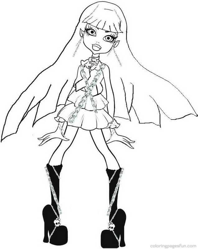  Boots Monster High Coloring Pages