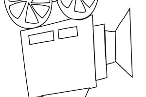 Camera movies coloring pages - coloring book