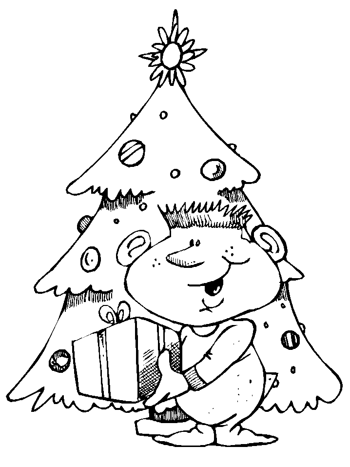  Christmas tree coloring pages – coloring book – #11