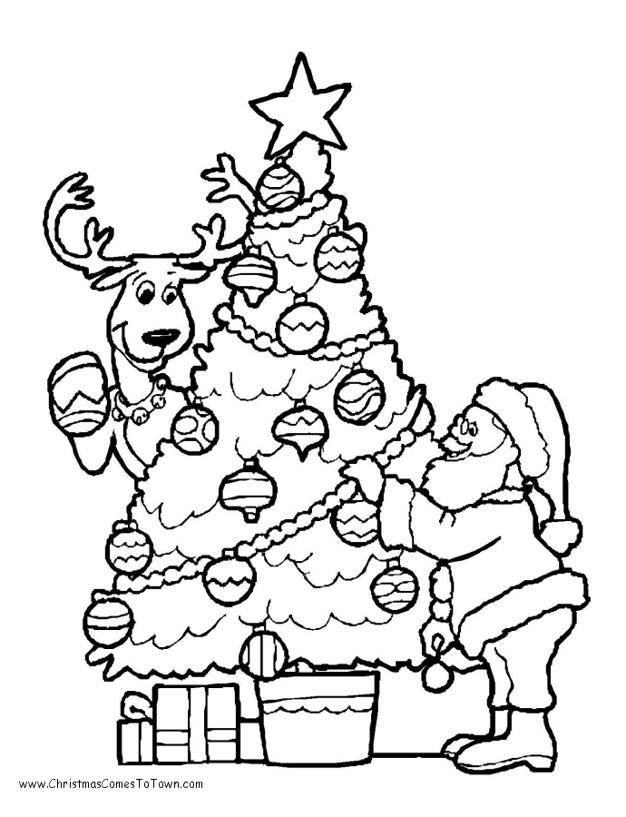  Christmas tree coloring pages – coloring book – #13