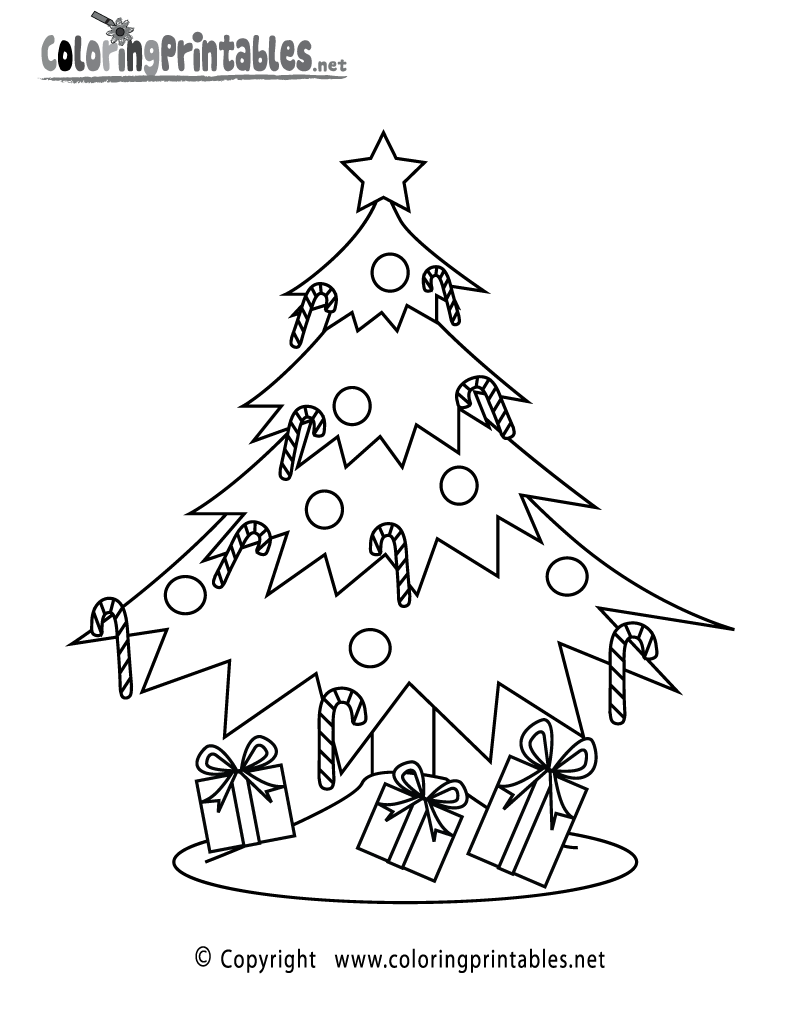  Christmas tree coloring pages – coloring book – #19