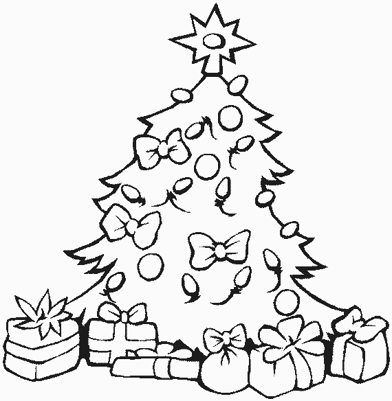 Christmas tree coloring pages – coloring book – #20