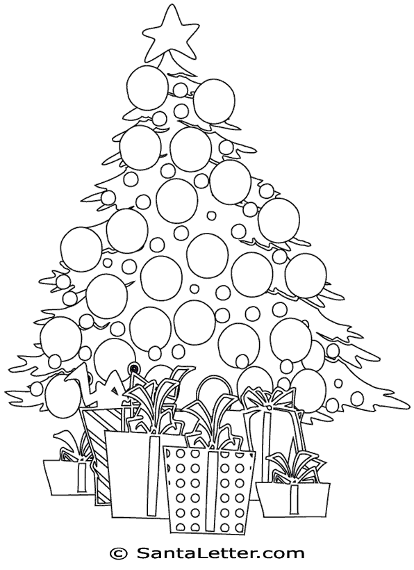 Christmas tree coloring pages - coloring book - #21