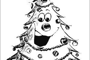 Christmas tree coloring pages - coloring book - #22