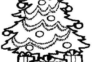 Christmas tree coloring pages - coloring book - #24
