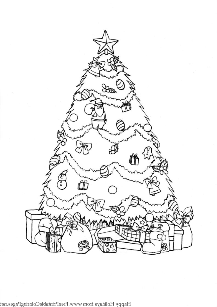  Christmas tree coloring pages – coloring book – #25
