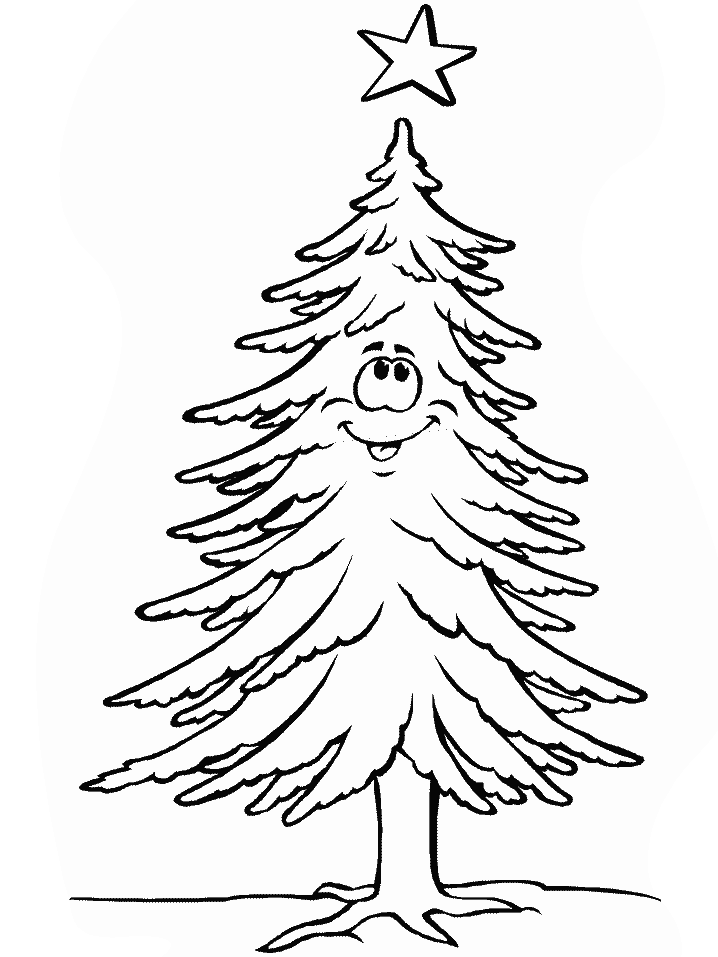 Christmas tree coloring pages - coloring book - #26
