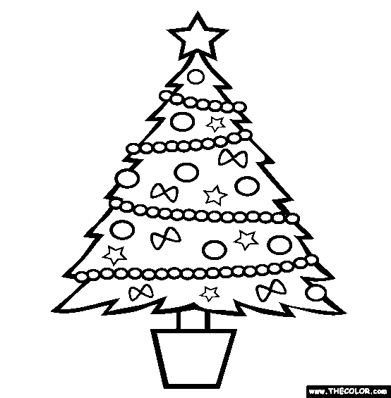 Christmas tree coloring pages - coloring book - #27