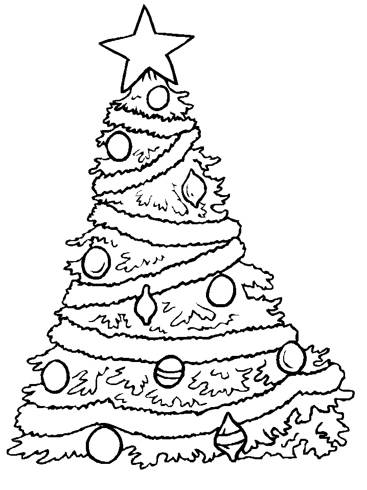 Christmas tree coloring pages - coloring book - #3