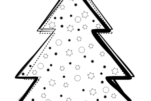 Christmas tree coloring pages - coloring book - #35