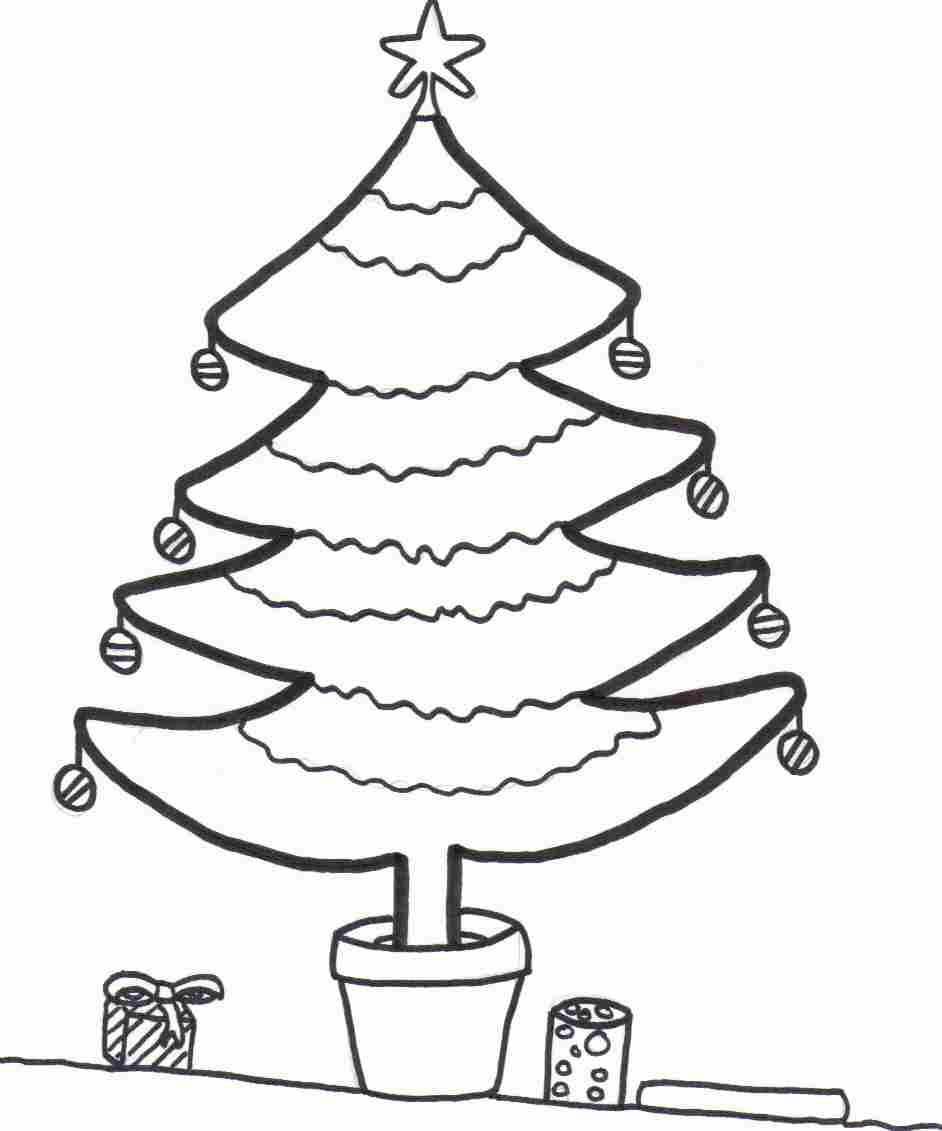 Christmas tree coloring pages – coloring book – #37