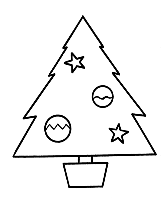 Christmas tree coloring pages - coloring book - #39