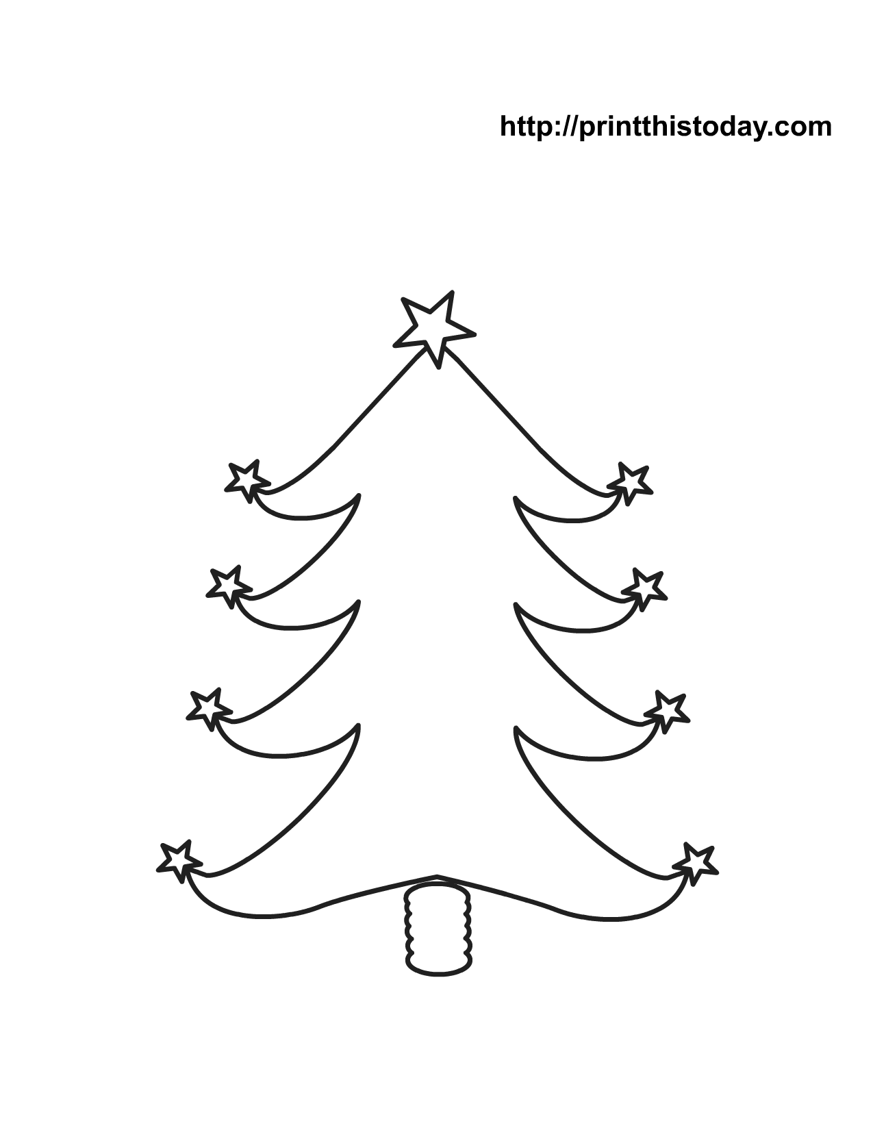  Christmas tree coloring pages – coloring book – #9