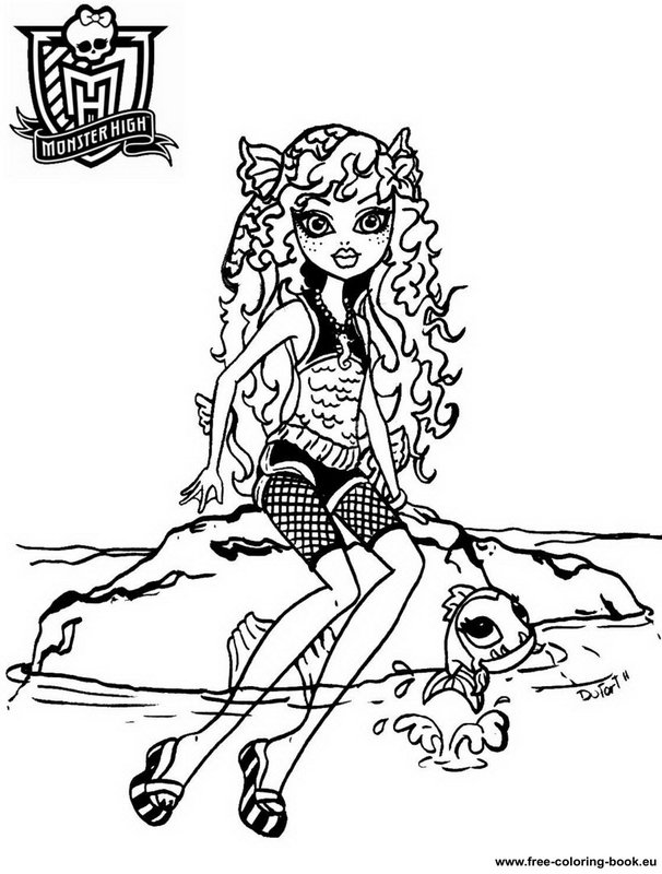  Coloring pages Monster High – coloring book