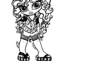 Coloring pages Monster High - Lagoona Blue