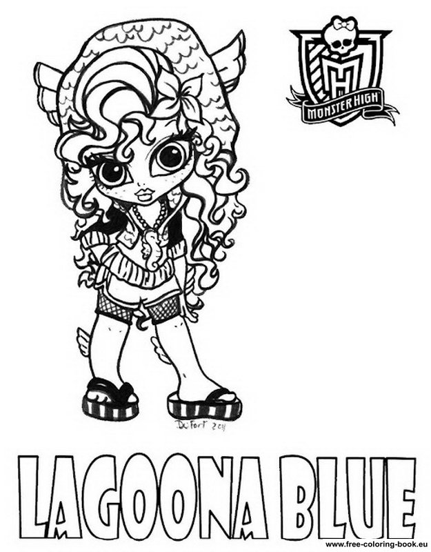  Coloring pages Monster High – Lagoona Blue