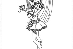 Comely Monster High coloring pages