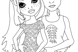 Couple Monster High coloring pages.jpg