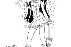 Dangerous Monster high Coloring Pages
