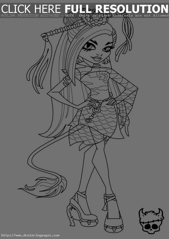  Fashion Monster High Coloring Pages