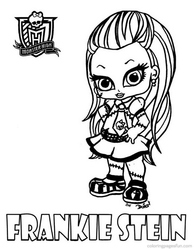  Frankie Stein Monster High Coloring Pages