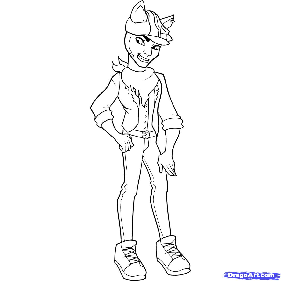  Funny Monster high coloring pages