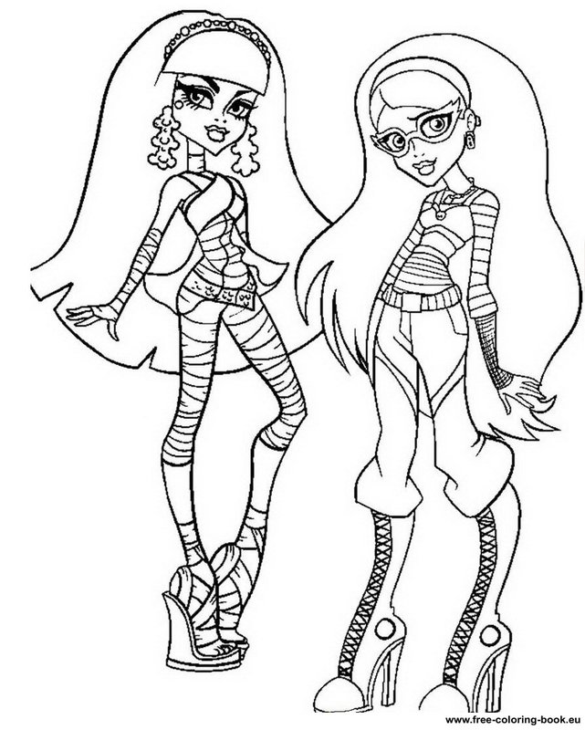  Group Coloring pages Monster High