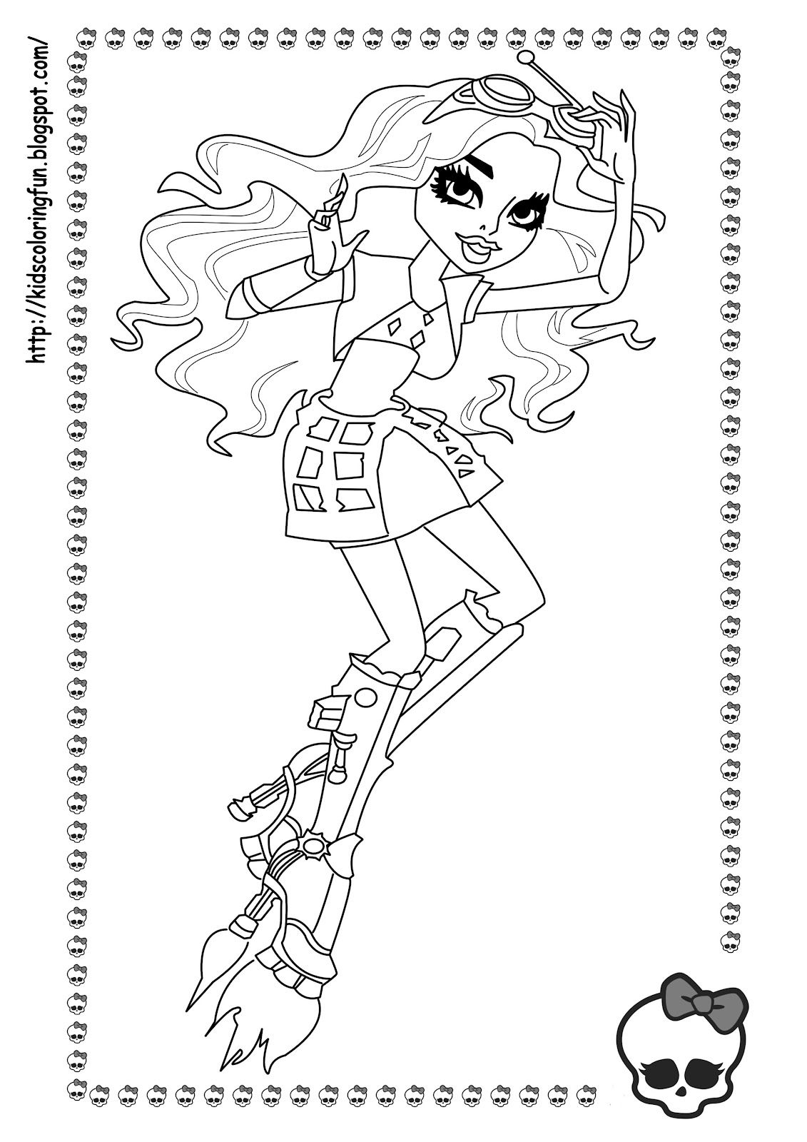  Lagoona Monster High coloring pages for kids