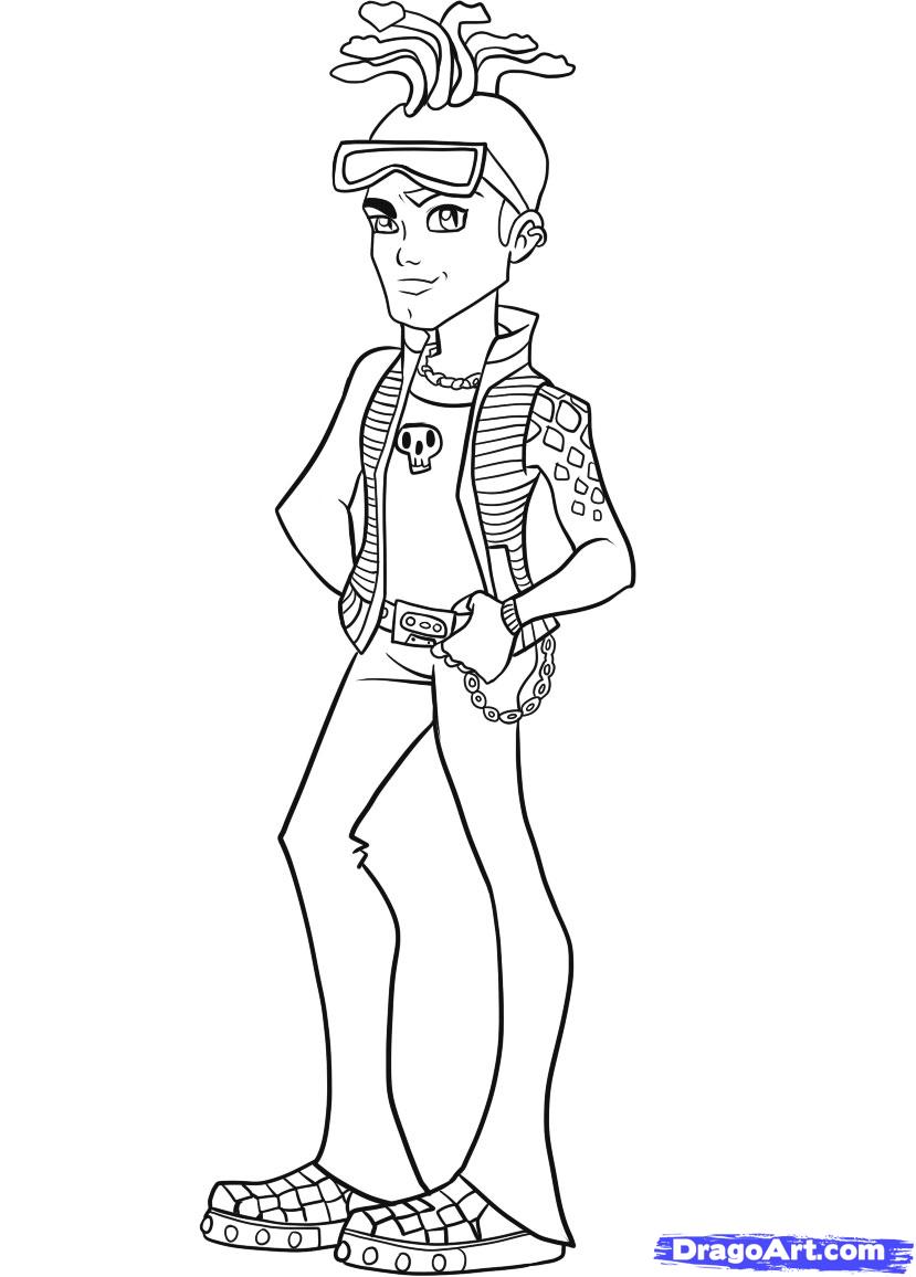  Men Monster High Coloring Pages