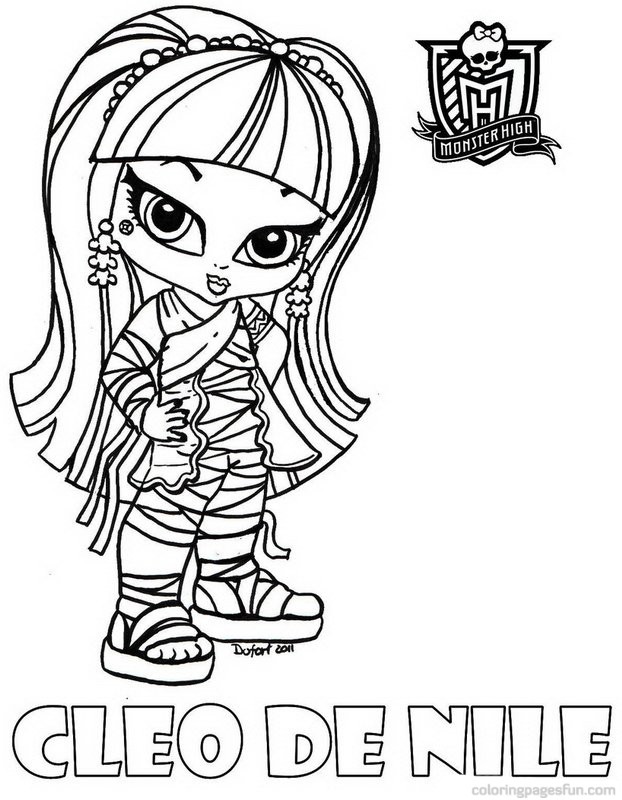  Monster High Coloring Pages – Cleo de Nile Monster high