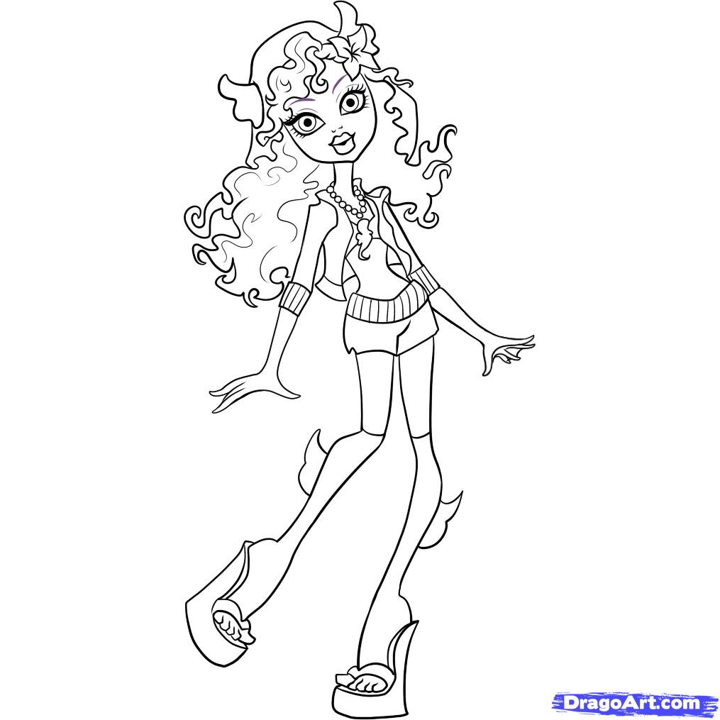  Monster High Coloring Pages for kids