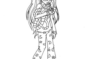 Monster High Coloring Pages - I can't sleep...