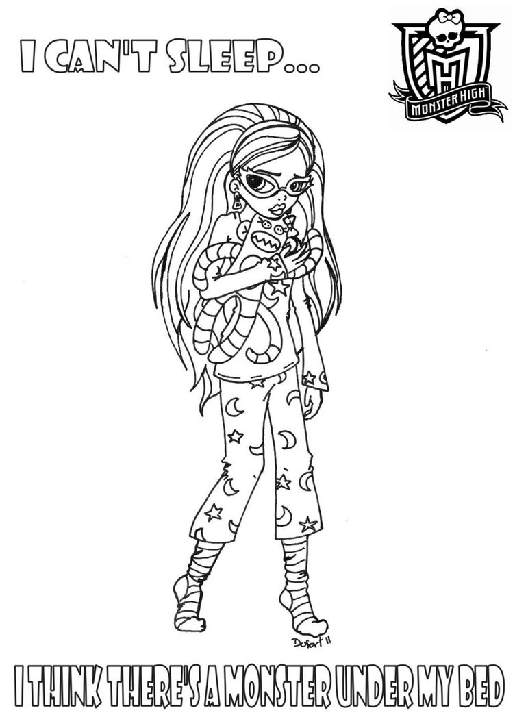  Monster High Coloring Pages – I can’t sleep…