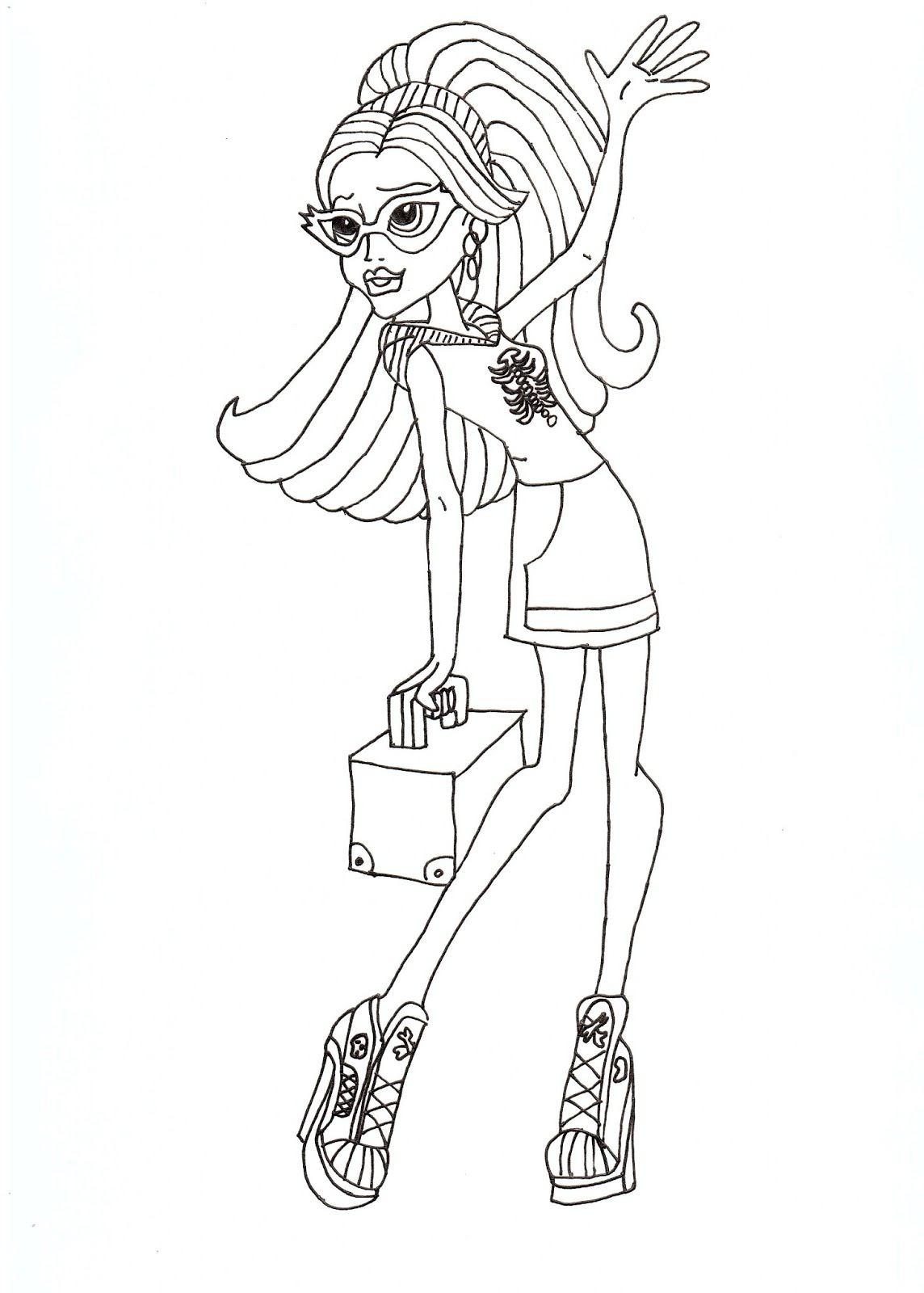  New Monster High Coloring Pages for Kids