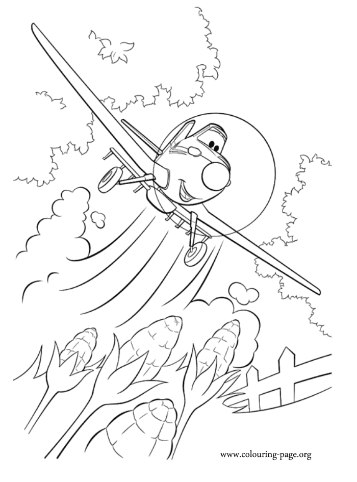  Planes coloring pages – Dusty Crophopper coloring pages