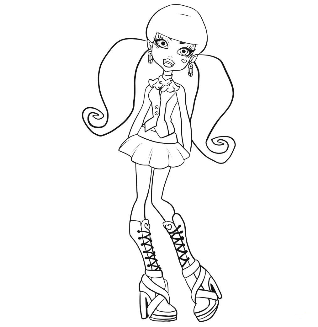  Printable Monster High Coloring Pages