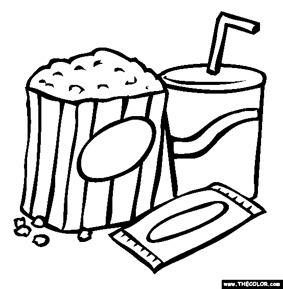 Refreshments Coloring Page , coloring book