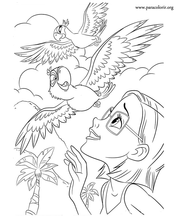 Rio The Movie coloring pages for kids