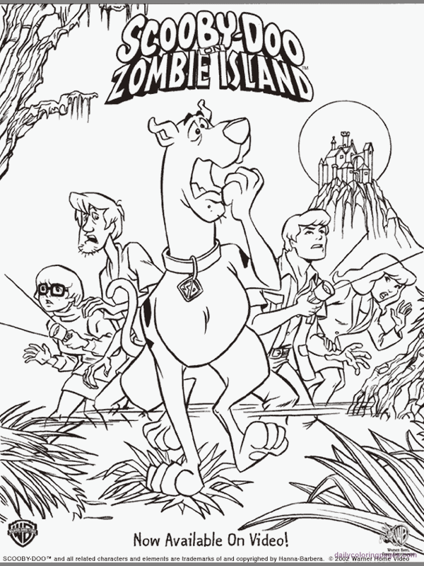  scooby doo movies coloring pages