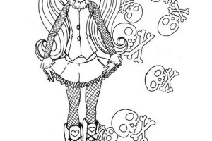 Skull Monster High Coloring Pages