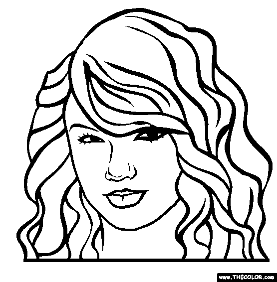 Taylor Swift Coloring Pages | celebrities coloring pages | coloring book | #1