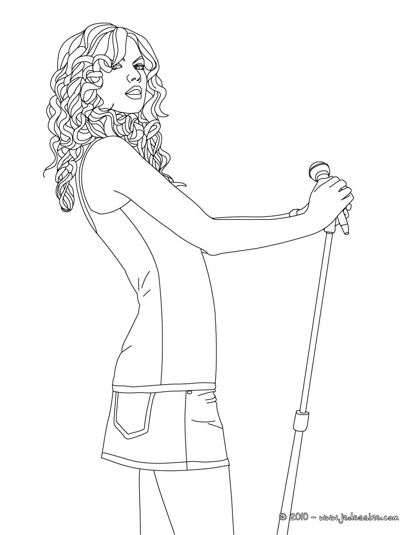  Taylor Swift Coloring Pages | celebrities coloring pages | coloring book | #33