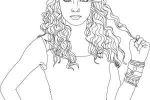 Taylor Swift Coloring Pages | celebrities coloring pages | coloring book | #5