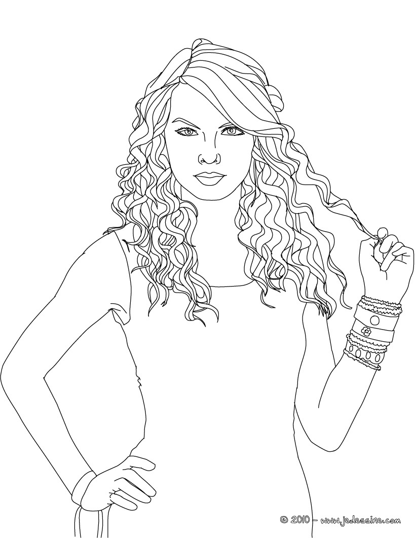  Taylor Swift Coloring Pages | celebrities coloring pages | coloring book | #5