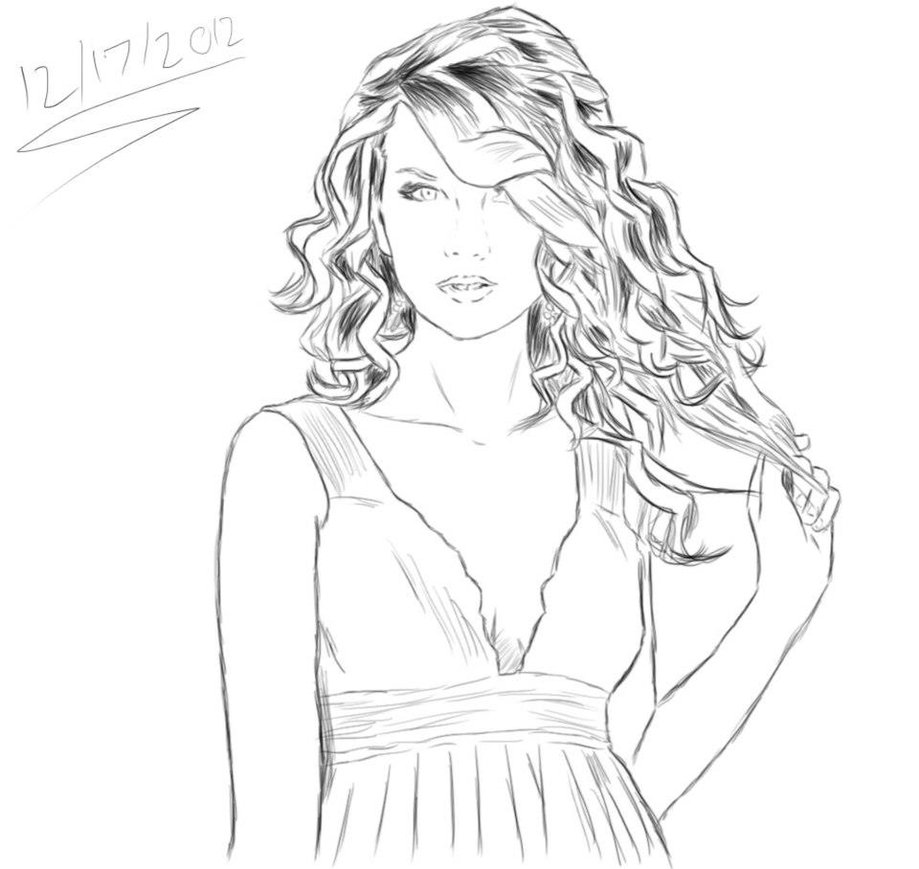  Taylor Swift Coloring Pages | celebrities coloring pages | coloring book | #7