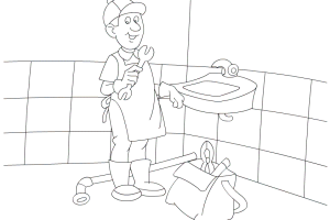 24 hour plumber | coloring pages