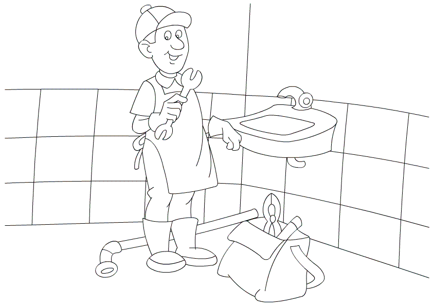  24 hour plumber | coloring pages