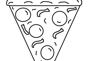 Pizza coloring pages | kids printable coloring pages | #1