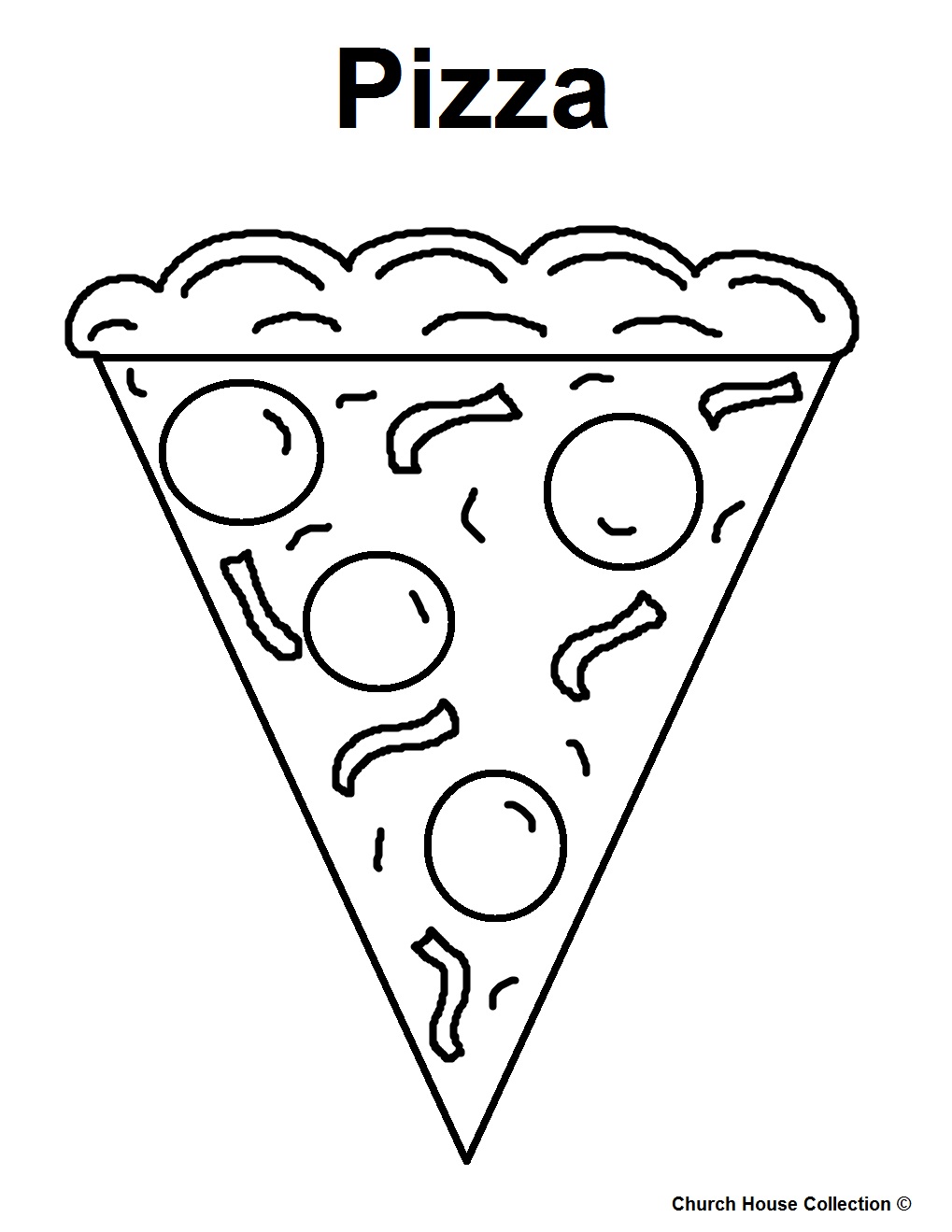  Pizza coloring pages | kids printable coloring pages | #1